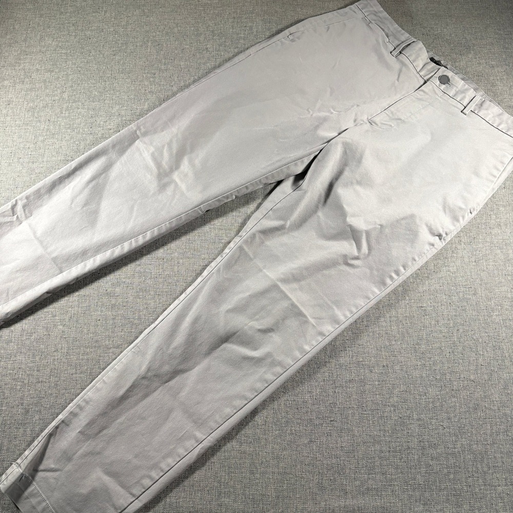 Banana Republic Chino‎ Pants Mens 34x32 Grey Slim Fit Stretch Cotton 1166